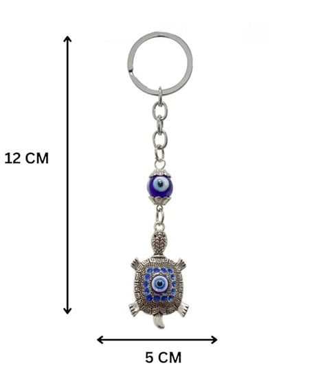 Tortoise Evil Eye Key Chain