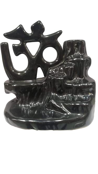 Om Ceramic Back Flow Holder,with Free 10 Back Flow Incense Cones