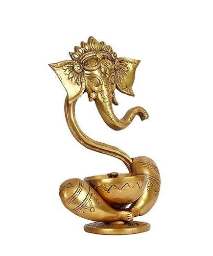 Brass Ganesh Akhand Diya