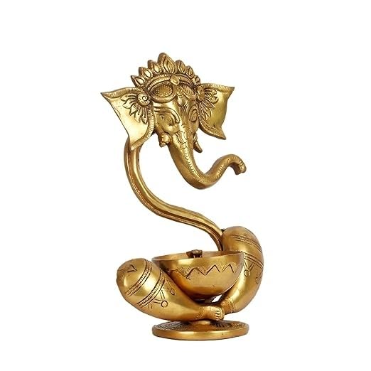 Brass Ganesh Akhand Diya