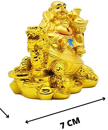 Laughing Buddha with Dragon Boat