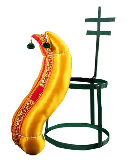 varalakshmi Saree Stand with Fabric Made Vagamalai Decorative for Pooja Combo set