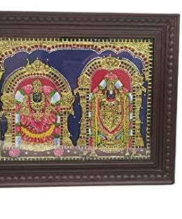 Tirupati Balaji Padmavati Tanjore Painting