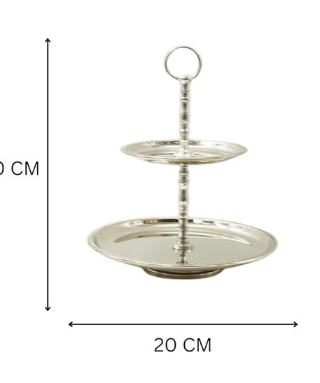 Cake Stand/Serving Platter for Home and Bakery (2T Stainless Cake Stand)