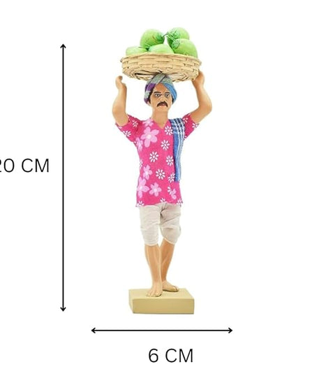 Men Fruit Seller Kolu Bommalu/Bommai for Dussera/Navaratri