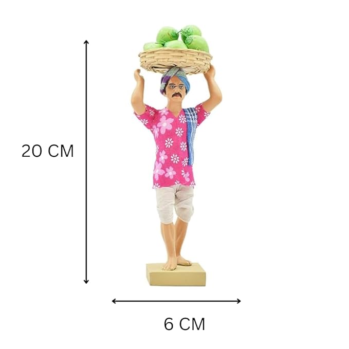 Men Fruit Seller Kolu Bommalu/Bommai for Dussera/Navaratri