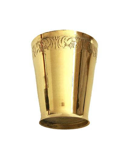 Brass or Pital Glass For Puja And Home Decor