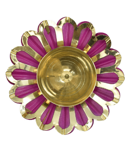 Lotus Brass Diya for Puja Oil Lamp