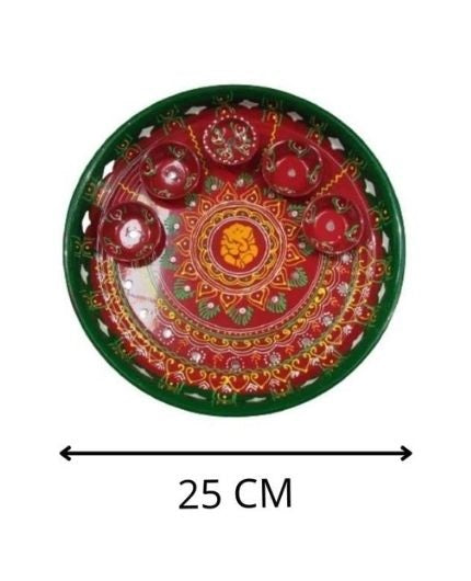 Ganesh Design Aarti Pooja Thali Set for Pooja Room