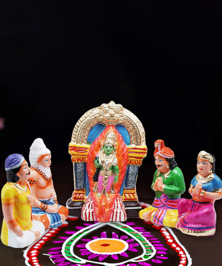 Meenakshi Birth Golu Dolls
