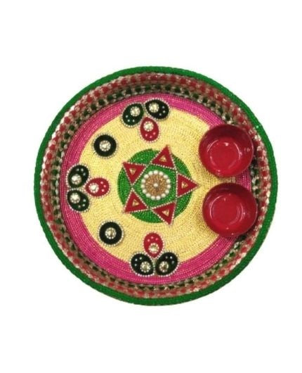 Handicrafted Decoration Aarti Pooja Thali