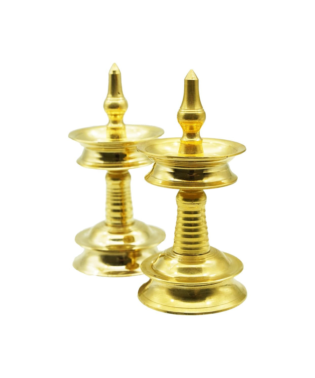 Puja N Pujari Nilavilakku Diya Kerala Brass Oil Lamp 8 Inch for Pooja Room