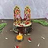 Laxmi Ganesh Statue| Laxmi Ganesh Idol| Laxmi Ganesh ji ki Murti| Laxmi Ganesh Clay Idol for Diwali Puja| Diwali Gift(4.5 Inch,Multicolor)