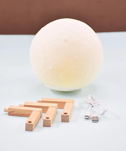Night Light lamp 3D Print Moon Lamp Rechargeable LED
