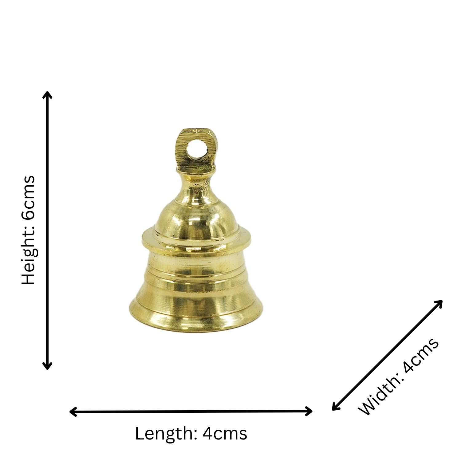 Handcrafted Brass Hanging Bell for Pooja