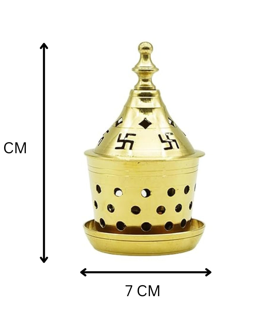 Brass Akhand Diya Kuber Deepak With Cover