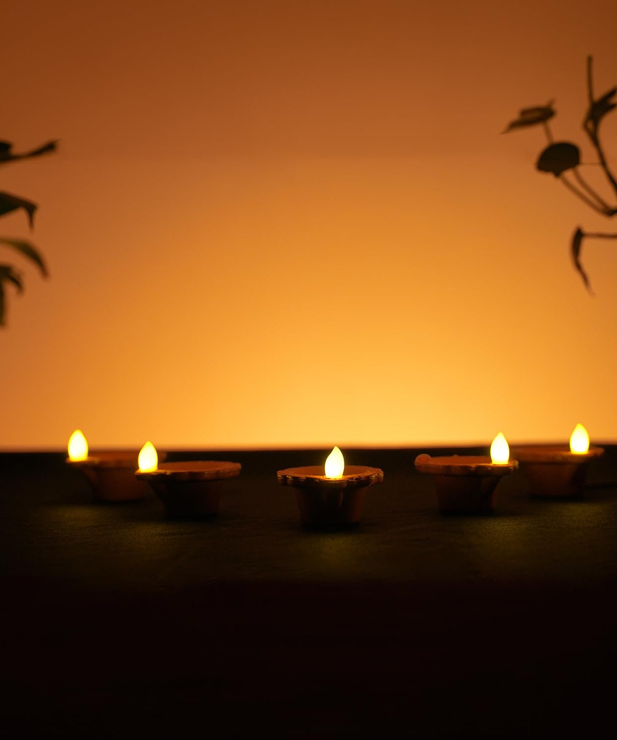 Water Sensor Led Diya- Pack of 10