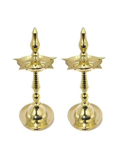 Brass Deepam Kuthu Vilakku Lamp Pair- 6 Inch
