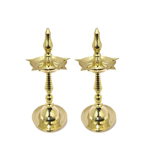 Brass Deepam Kuthu Vilakku Lamp Pair- 6 Inch