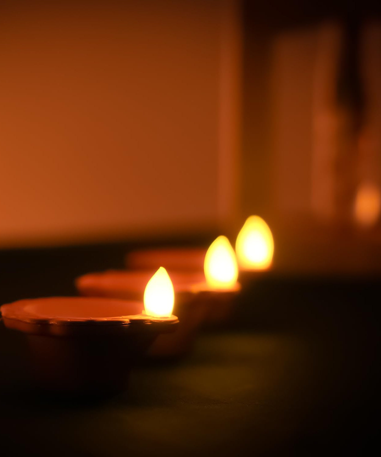 Water Sensor Led Diya- Pack of 12