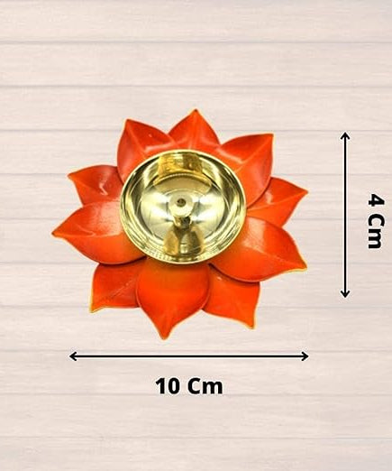 Beautiful Orange Diya ( Pack of 4 ps )