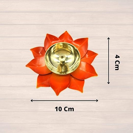 Beautiful Orange Diya ( Pack of 4 ps )