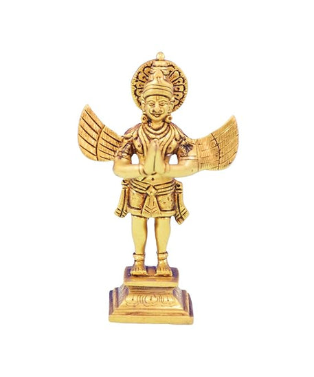 Brass Garuda in Standing Namaskara Mudra