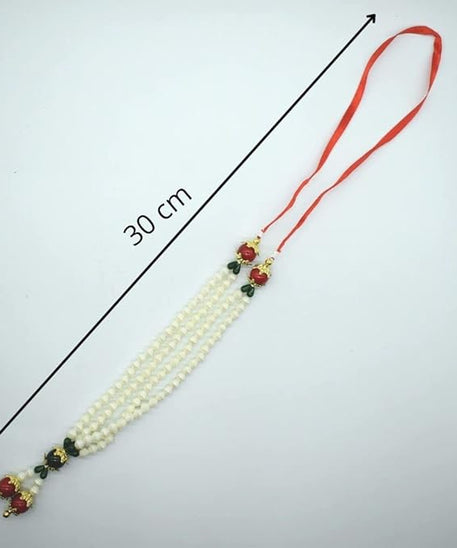 Artificial Pearl Beads Mala for God Photo Frames