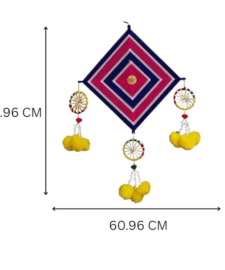 Woolen Wall Hangings Pom Pom Bright- Beautiful Home Decor