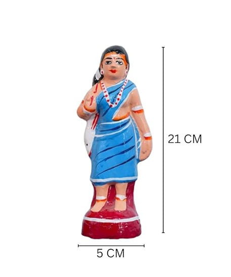 Kuravan-Kurathi Golu Dolls Set of 2Pcs | Handcrafted Navaratri Kolu Showpiece