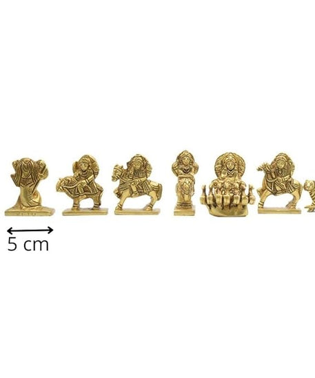 Navagraha Brass Idols Set size