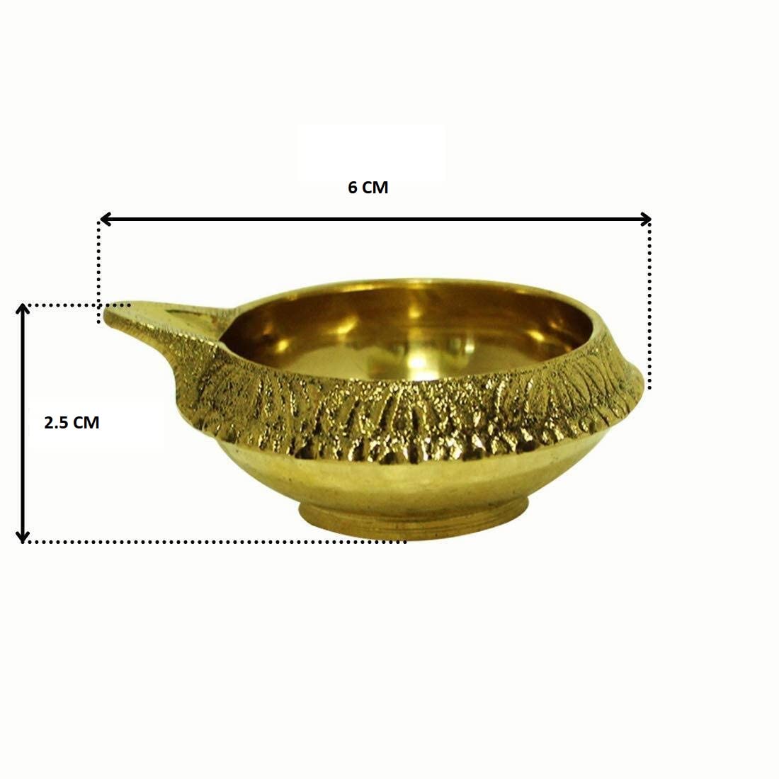 Brass Kuber Diyas Oil Lamps Set Of 2