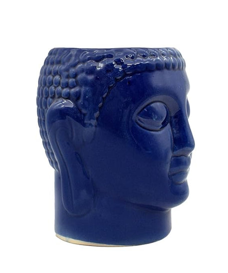 Blue Buddha Shape Ceramic Flower Pot for Outdoor