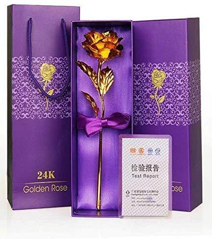 Artificial  Special 24K Gold Plated Rose Flower