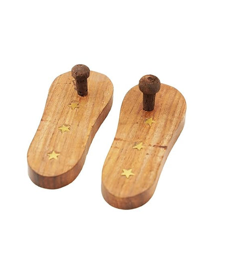 Wooden khadau- Lakshmi Charan Paduka for Pooja (Set of 1)