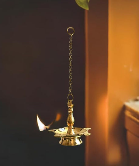pujari Brass Hanging Antique Diya| Brass Hanging