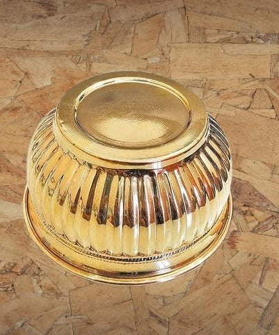 Brass Bowl for Prasadam - Decorative Flower Pot/Vase Home Decor, Garden