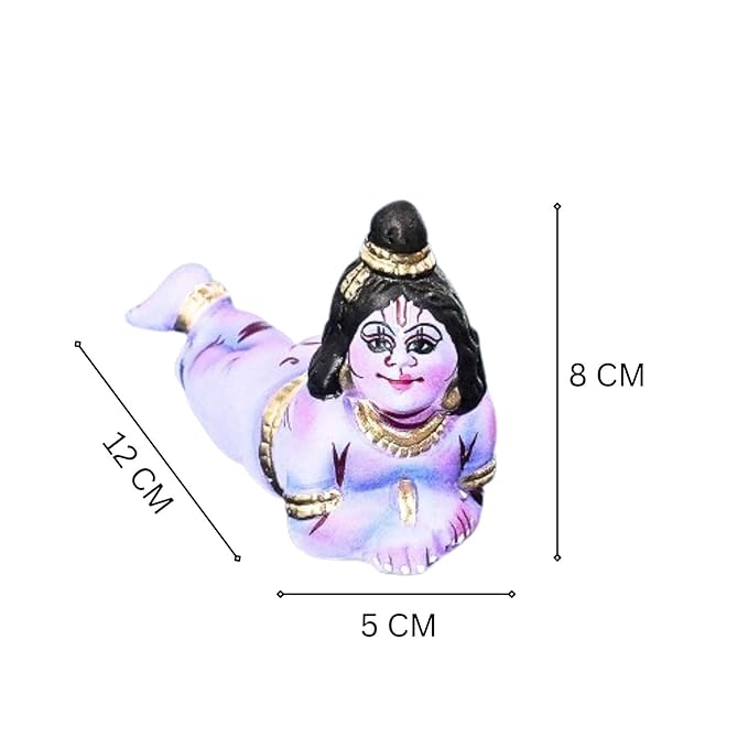 Krishna Navratri Kolu Doll Lying on Floor - Handmade