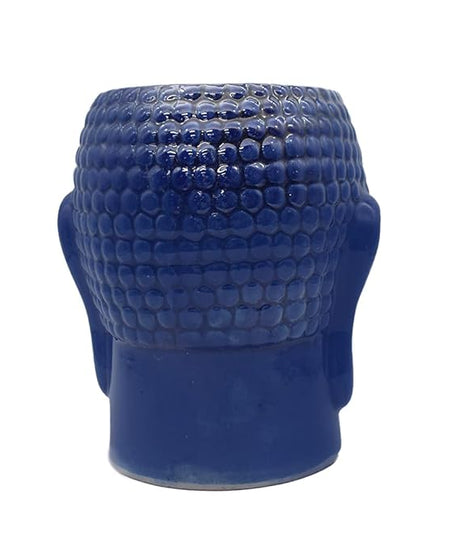 Blue Buddha Shape Ceramic Flower Pot for Outdoor
