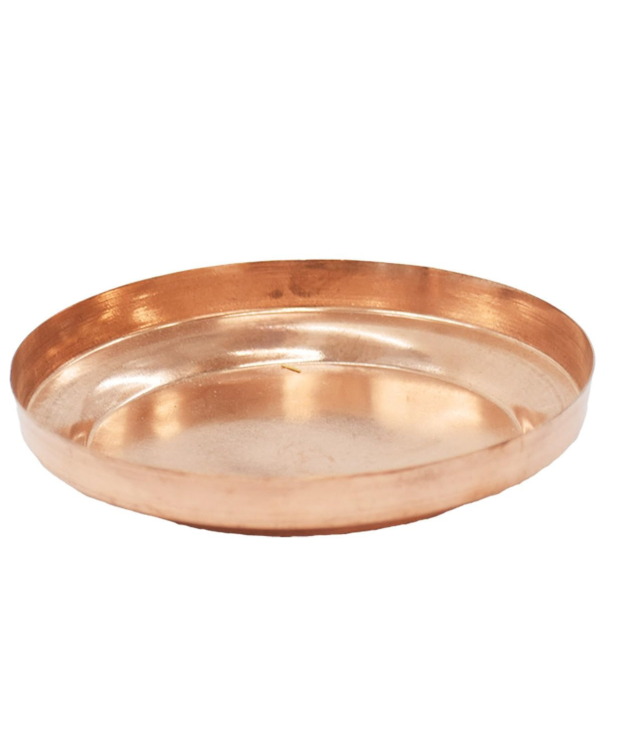 Pure Copper Pooja Plate | Thali Poojan Plate