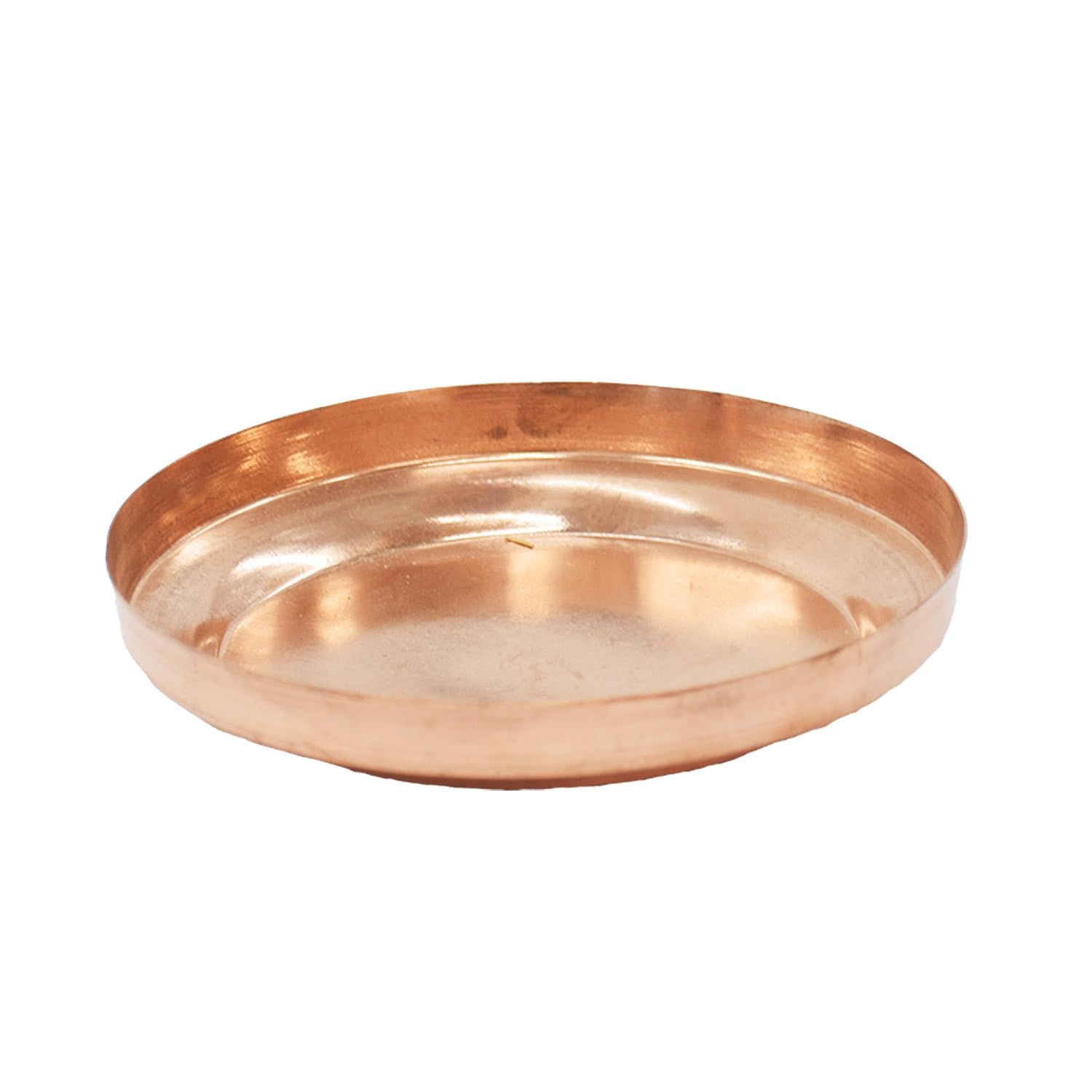 Pure Copper Pooja Plate | Thali Poojan Plate