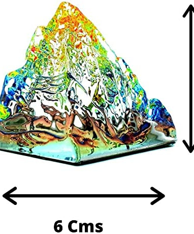 Feng Shui Vastu Kailash Pyramid for Positive Energy, Good Luck, and Prosperity Multicolour