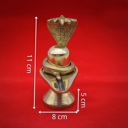 Brass Shivling with Sheshnag Murti for Pooja Room