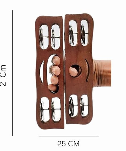 Kirtal Pair Indian Musical Instrument Hand Cymbals- Large