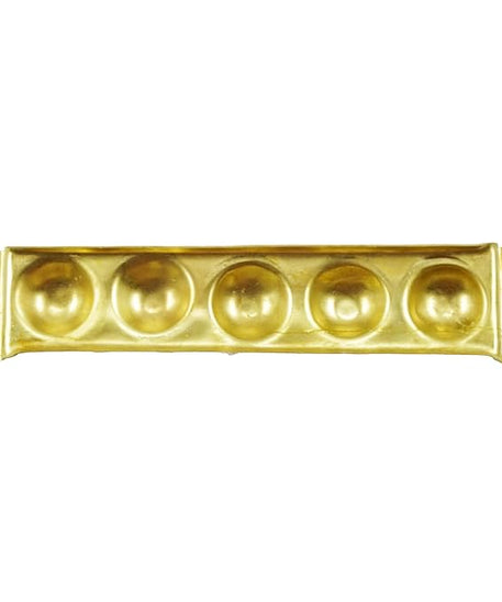 Rectangle Design Brass Ghee Diya Holder Small