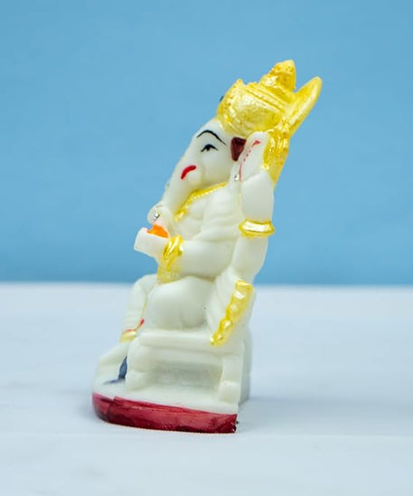 Ganesh Murti Idol Decorative Showpiece Figurine for Home Decor and Gift