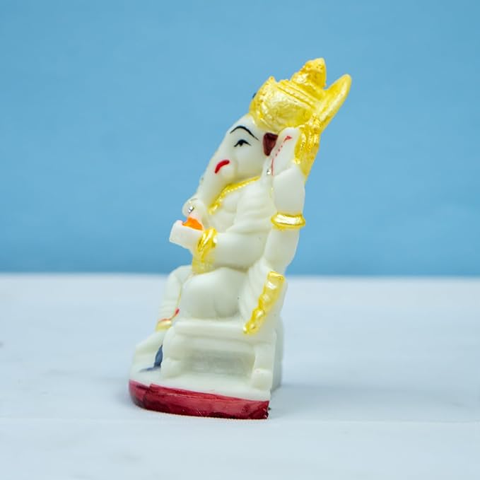 Ganesh Murti Idol Decorative Showpiece Figurine for Home Decor and Gift