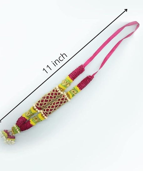 Artificial Ribbon Mala Garland for God Photo Frames