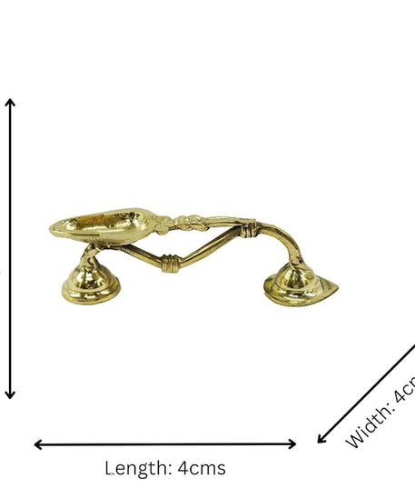 Brass Kodi Vilakku Aarati Stand/Karpoora Stand