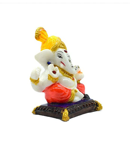 Pagadi Ganesha Decorative Showpiece Idol for Car Dashboard
